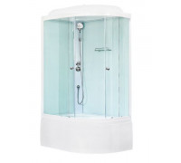 Душевая кабина Royal Bath RB 8120BK5-WT 120х80 см, с прозрачными стеклами, левосторонняя