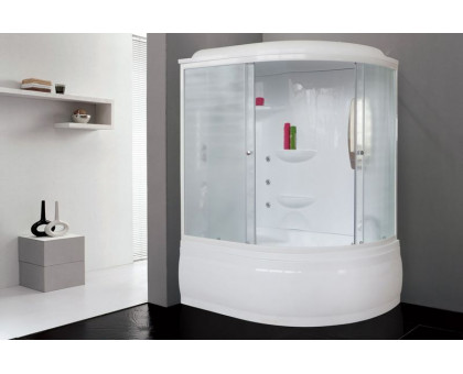 Душевая кабина Royal Bath RB 170ALP-C 170х100 см, с матовыми стеклами, левосторонняя