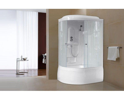 Душевая кабина Royal Bath RB 8120BK1-T 120х80 см, с прозрачными стеклами, правосторонняя