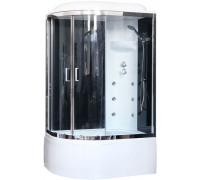 Душевая кабина Royal Bath RB 8120BK3-BT-CH 120х80 см, с прозрачными стеклами, правосторонняя