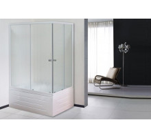 Душевой уголок Royal Bath RB 8100BP-C 100х80 см, с матовыми стеклами, левосторонний